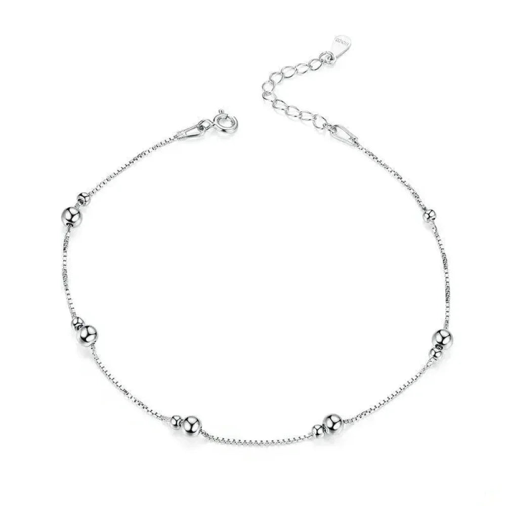 Le Bracelet de Cheville Minimaliste en Argent Sterling 925