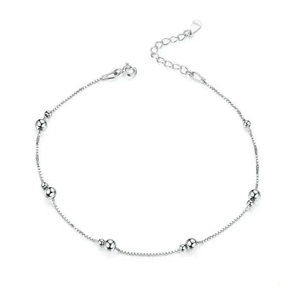 Le Bracelet de Cheville Minimaliste en Argent Sterling 925