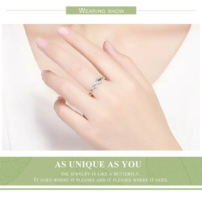 Bague infini en argent sterling (À jamais lié)