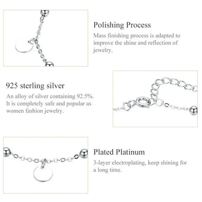 La chevillère moderne géométrique en argent sterling 925