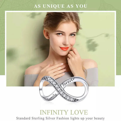 Breloques en argent sterling 925 avec cristaux 5A transparents en forme de cœur et de X pour bracelet et pendentif de collier