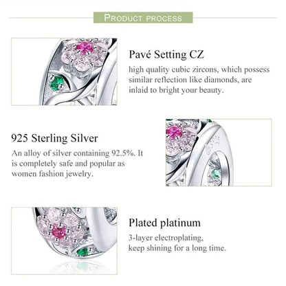 Éblouissez avec élégance grâce aux perles CZ en argent sterling 925 pour bracelets et joncs