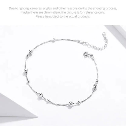Le Bracelet de Cheville Minimaliste en Argent Sterling 925