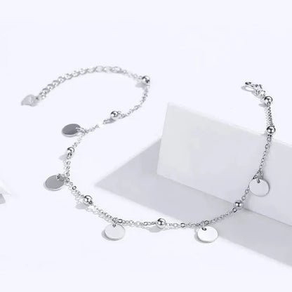 La chevillère moderne géométrique en argent sterling 925