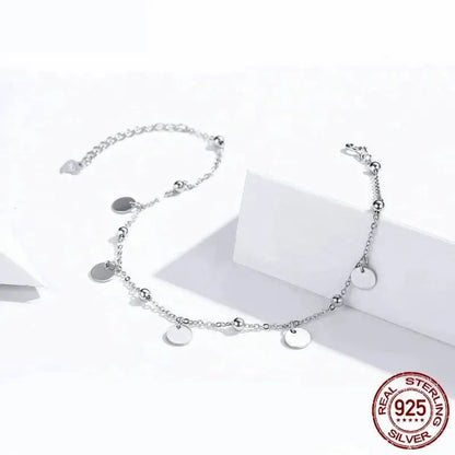 La chevillère moderne géométrique en argent sterling 925
