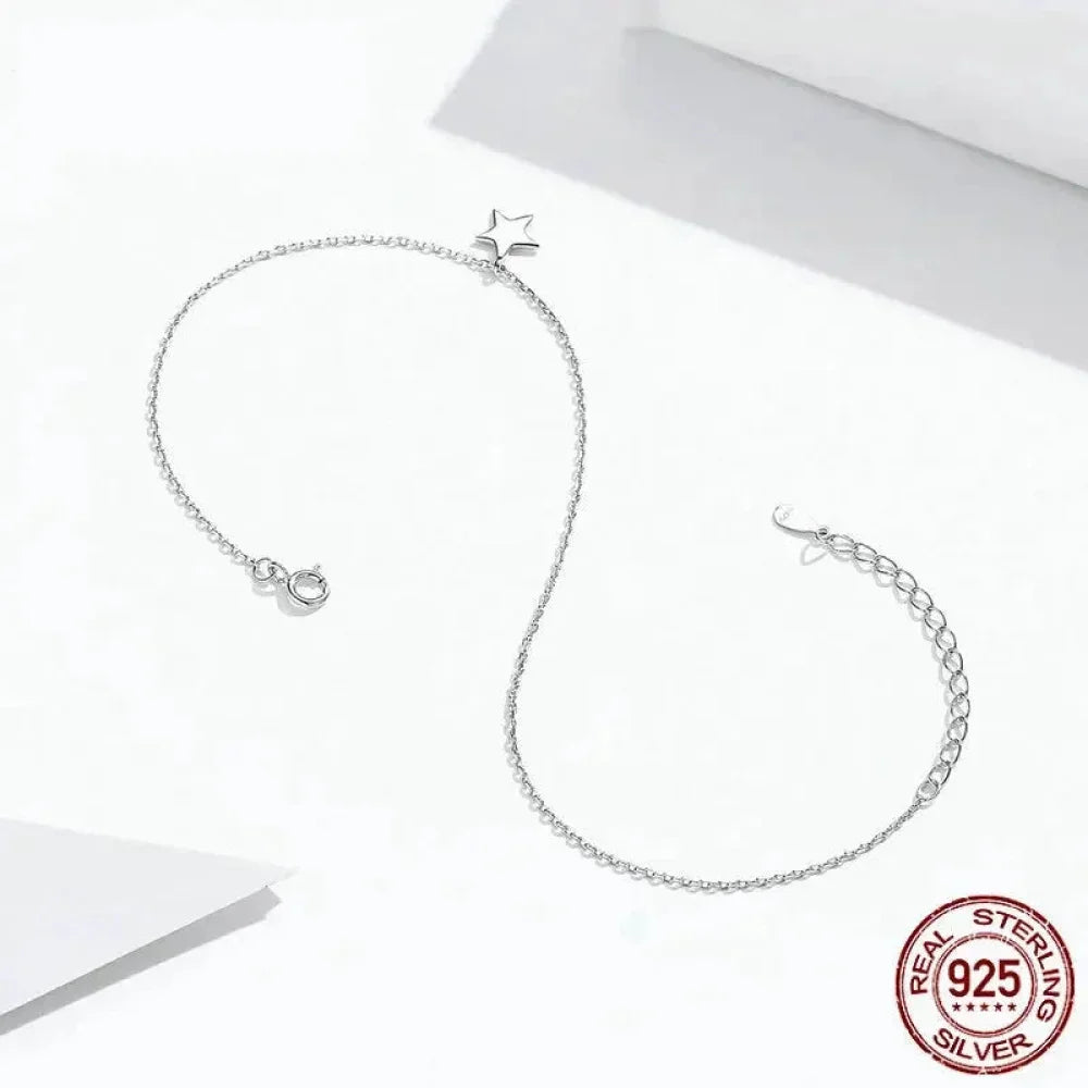 La Cheville Étoile Céleste en Argent Sterling 925