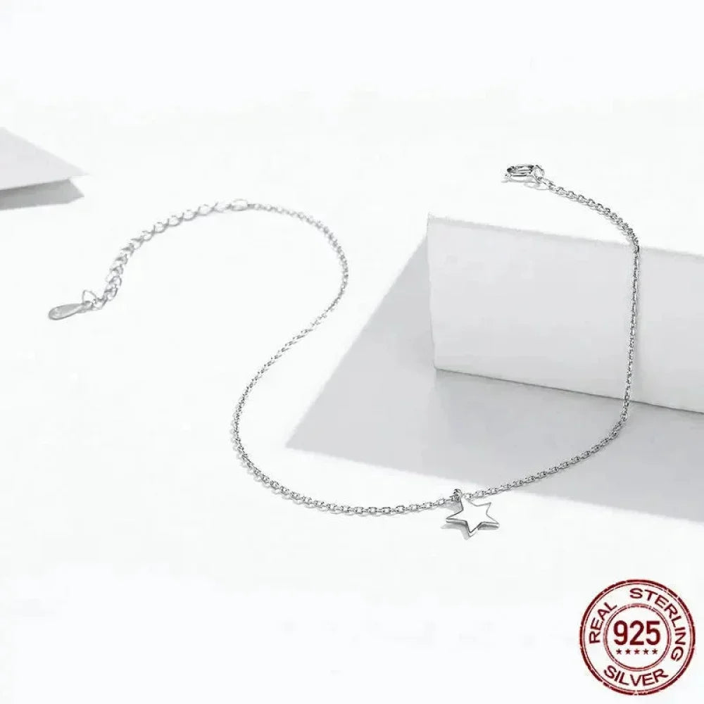 La Cheville Étoile Céleste en Argent Sterling 925