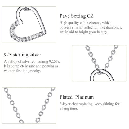 Collier à Chaîne en Argent Sterling 925 Véritable pour Femme - Bijoux Fins 46 cm
