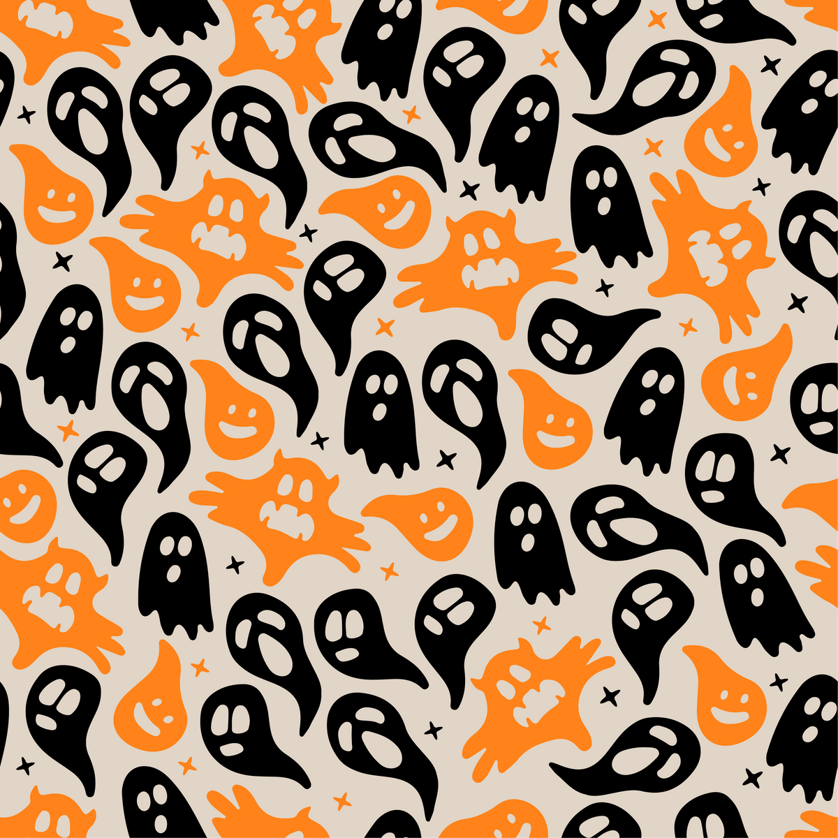 Vinyle thermocollant à motif fantôme d'Halloween 2