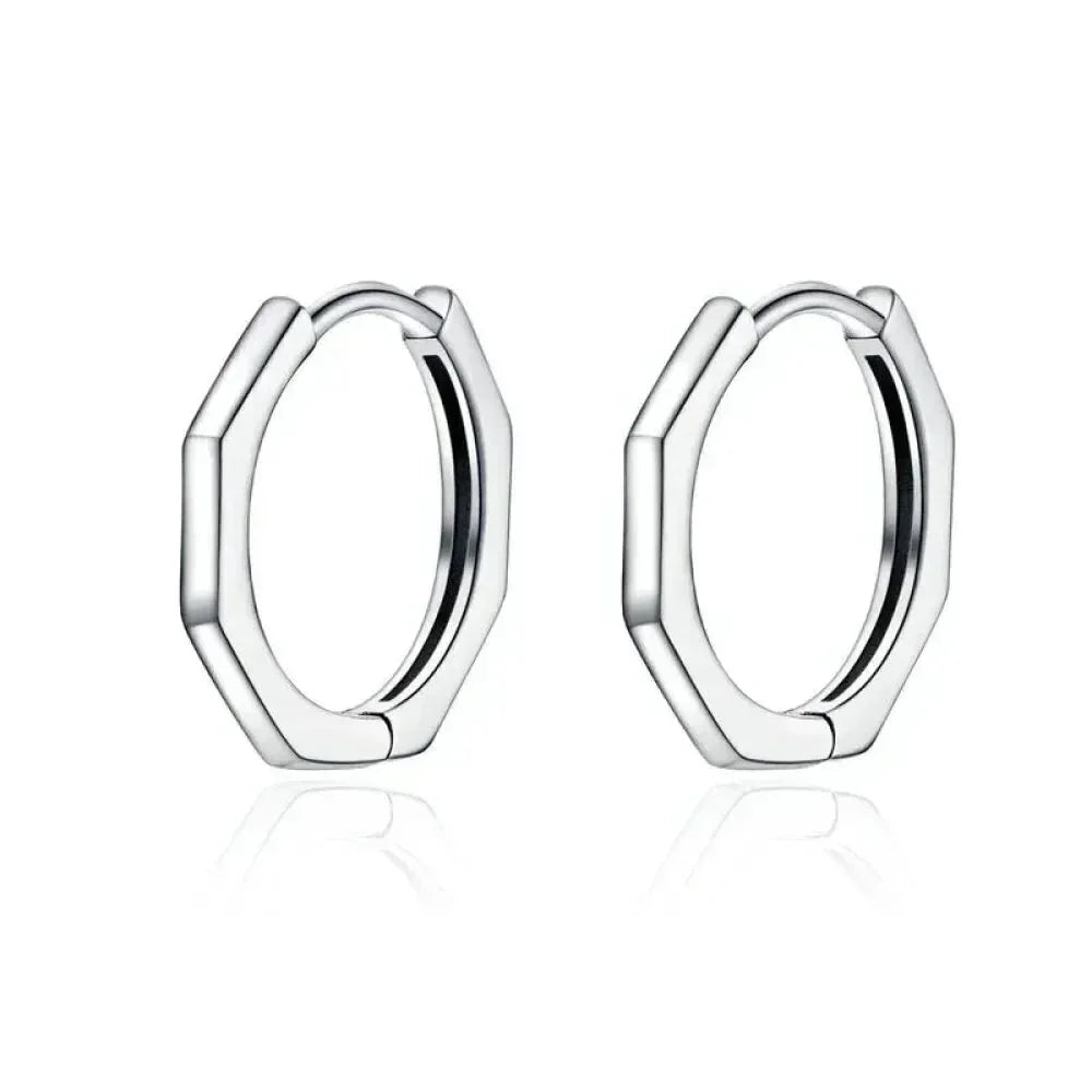 925 Sterling Silver Starlike Earrings - Minimalist Star Shape Ear Buckle for Women - Fashion jewelry SCE1136
