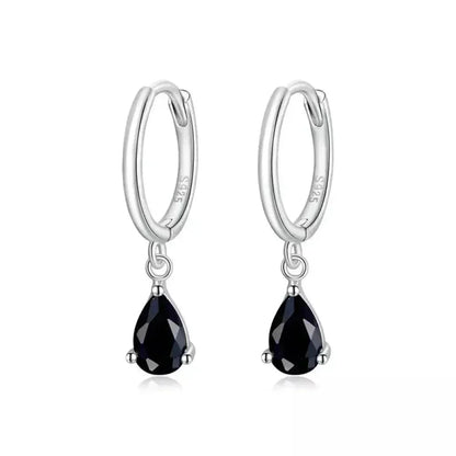 Exquisite Ishwar Water Drop Earrings | 925 Sterling Silver | 4 Colors | Statement Jewelry Sce1018