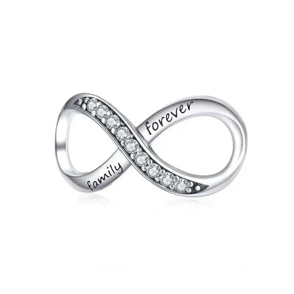 Breloques en argent sterling 925 avec cristaux 5A transparents en forme de cœur et de X pour bracelet et pendentif de collier
