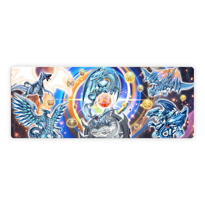 Tapis de Souris Dragon Blanc aux Yeux Bleus Sceaux Hérétiques