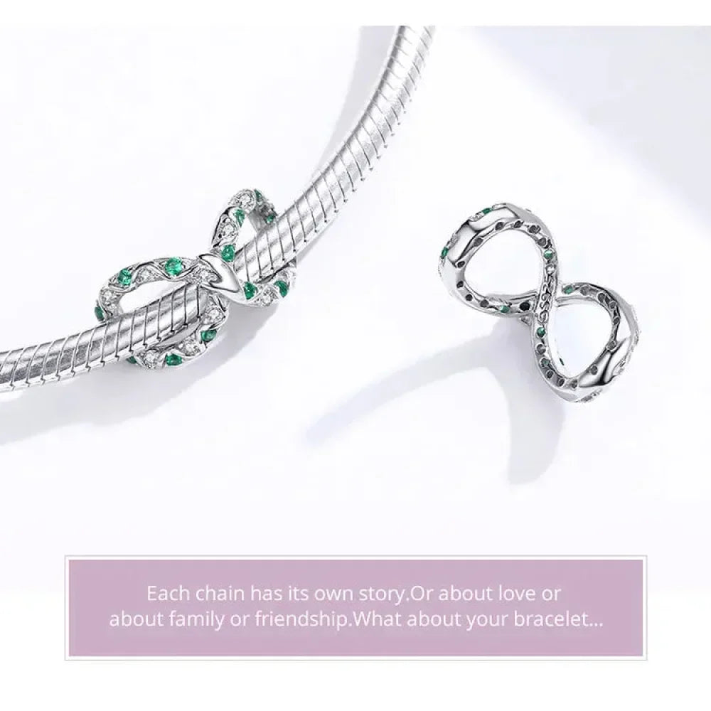 Breloques en argent sterling 925 avec cristaux 5A transparents en forme de cœur et de X pour bracelet et pendentif de collier
