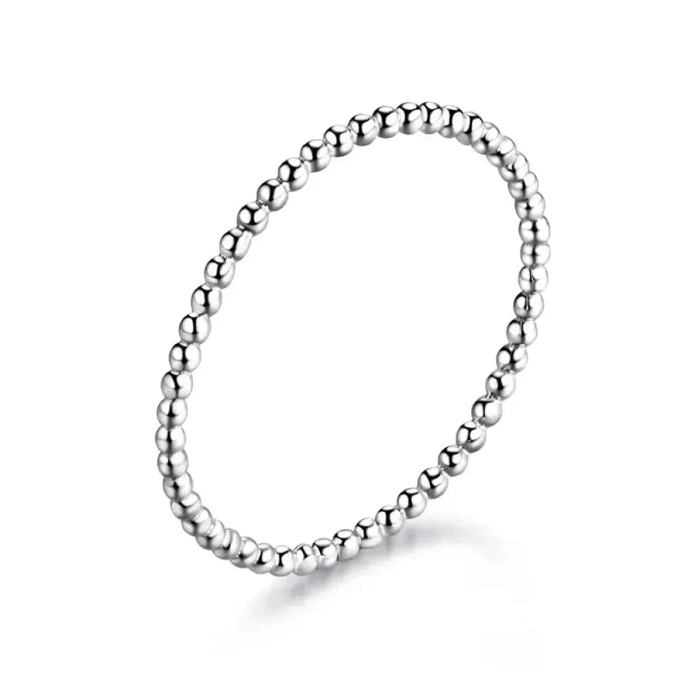 Bagues empilables en argent sterling 925 torsadées à texture tressée - Bijoux raffinés
