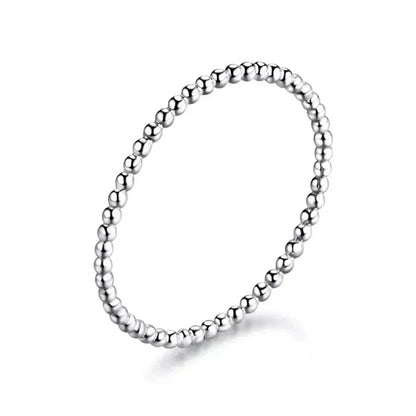Bagues empilables en argent sterling 925 torsadées à texture tressée - Bijoux raffinés