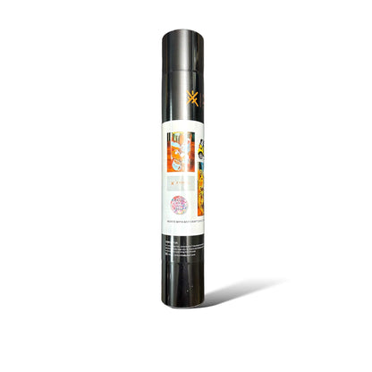 XVinyl Pro Black Gloss Permanent Adhesive Vinyl with PET Backing