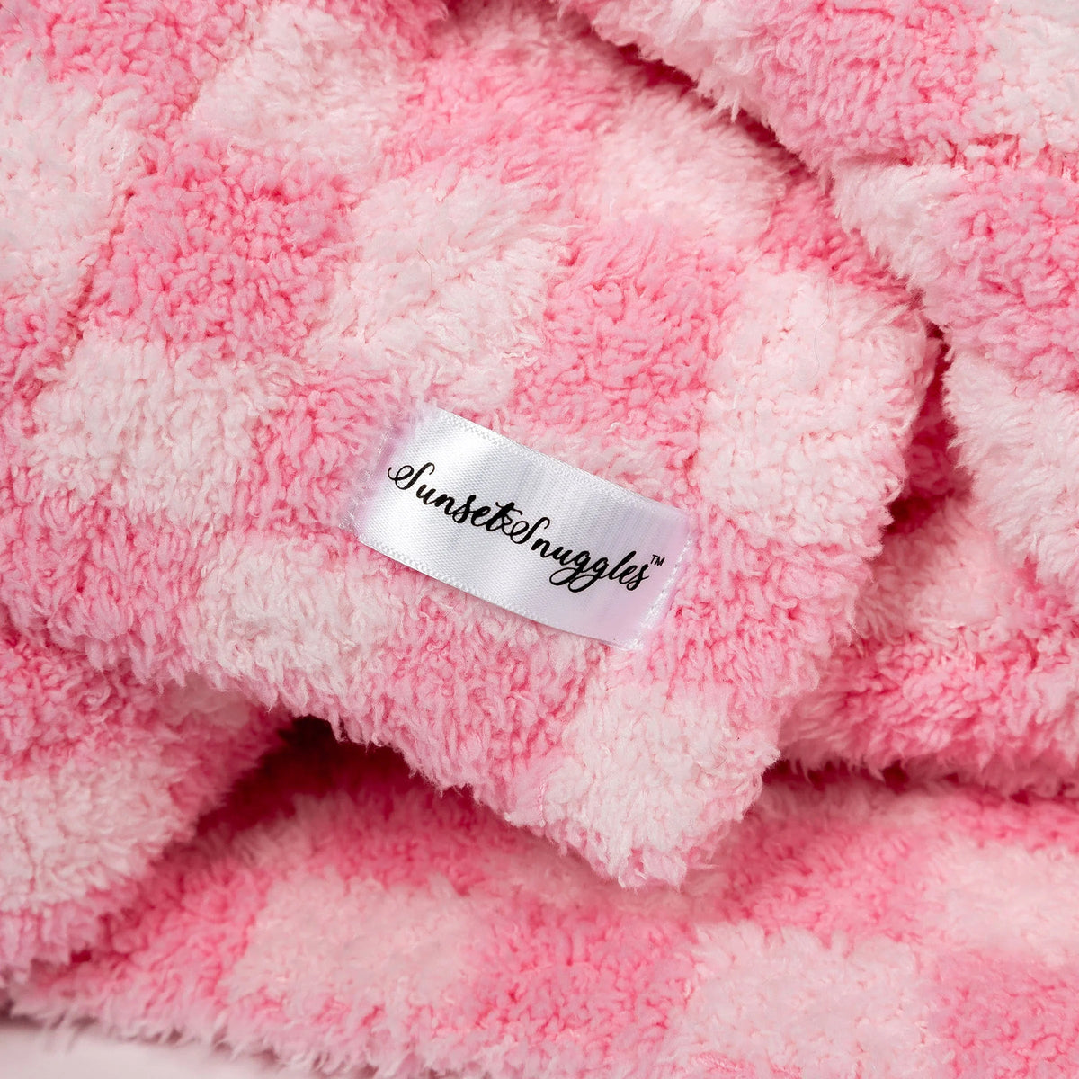 Cotton Candy Check Print Toddler Blanket