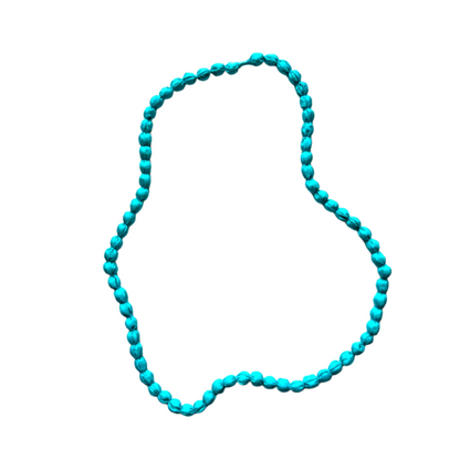 Single Strand Fabric Ball Necklace