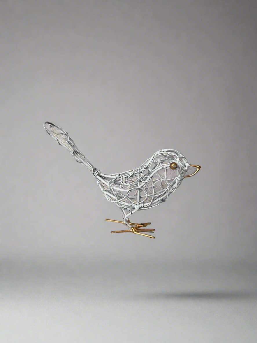 Wire Bird - White