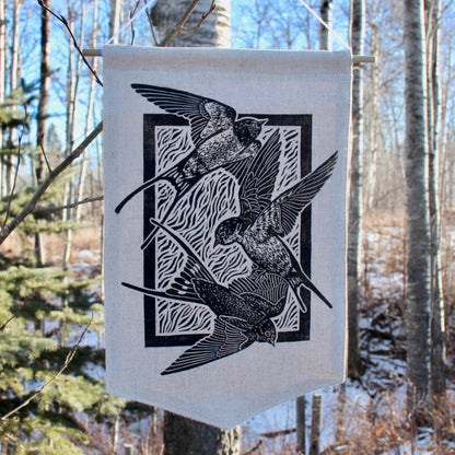 Wall Hanging: '3 Swallows'