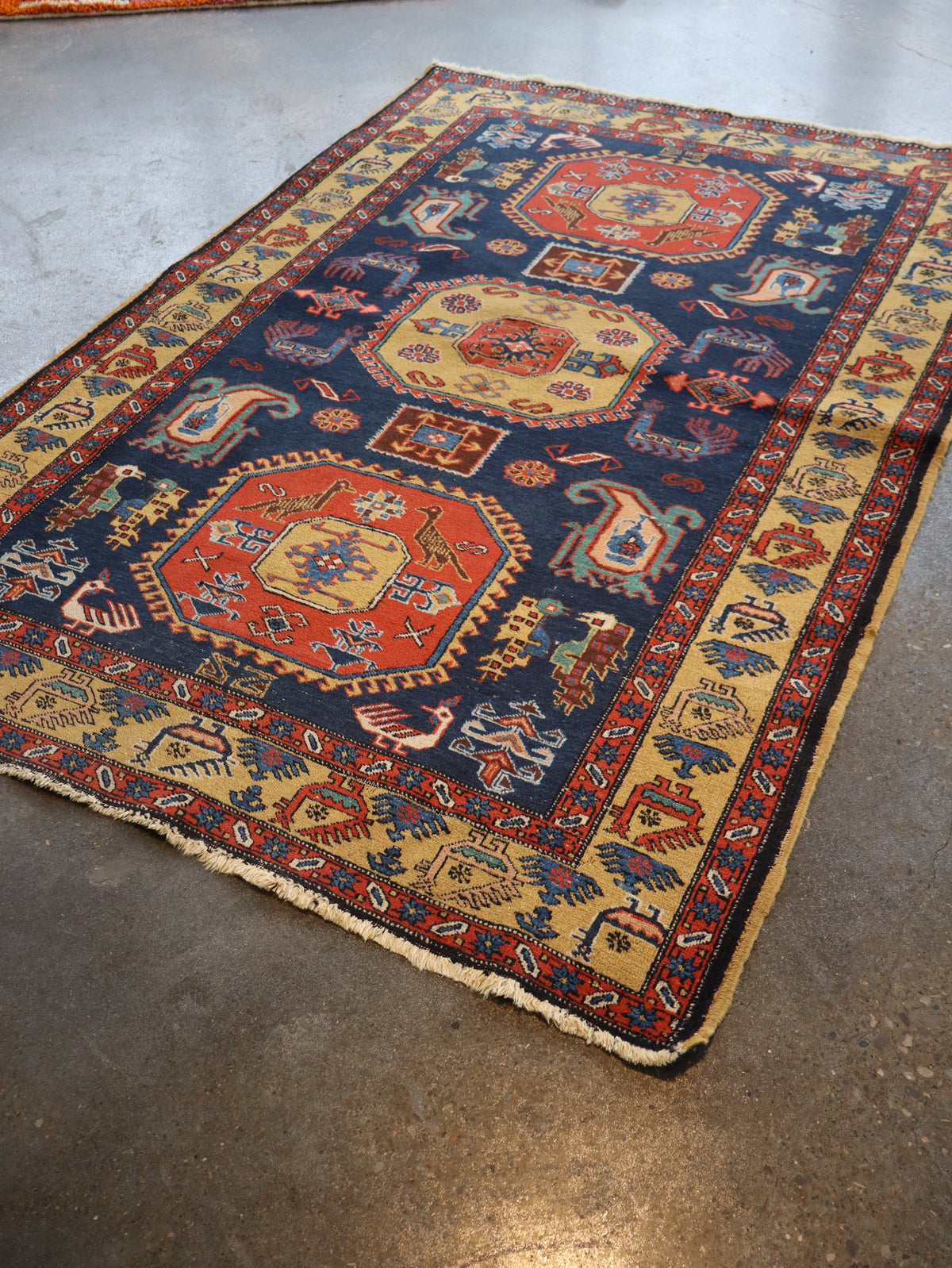 Persian Meshkin Rug | 4' 7"x 6' 9"