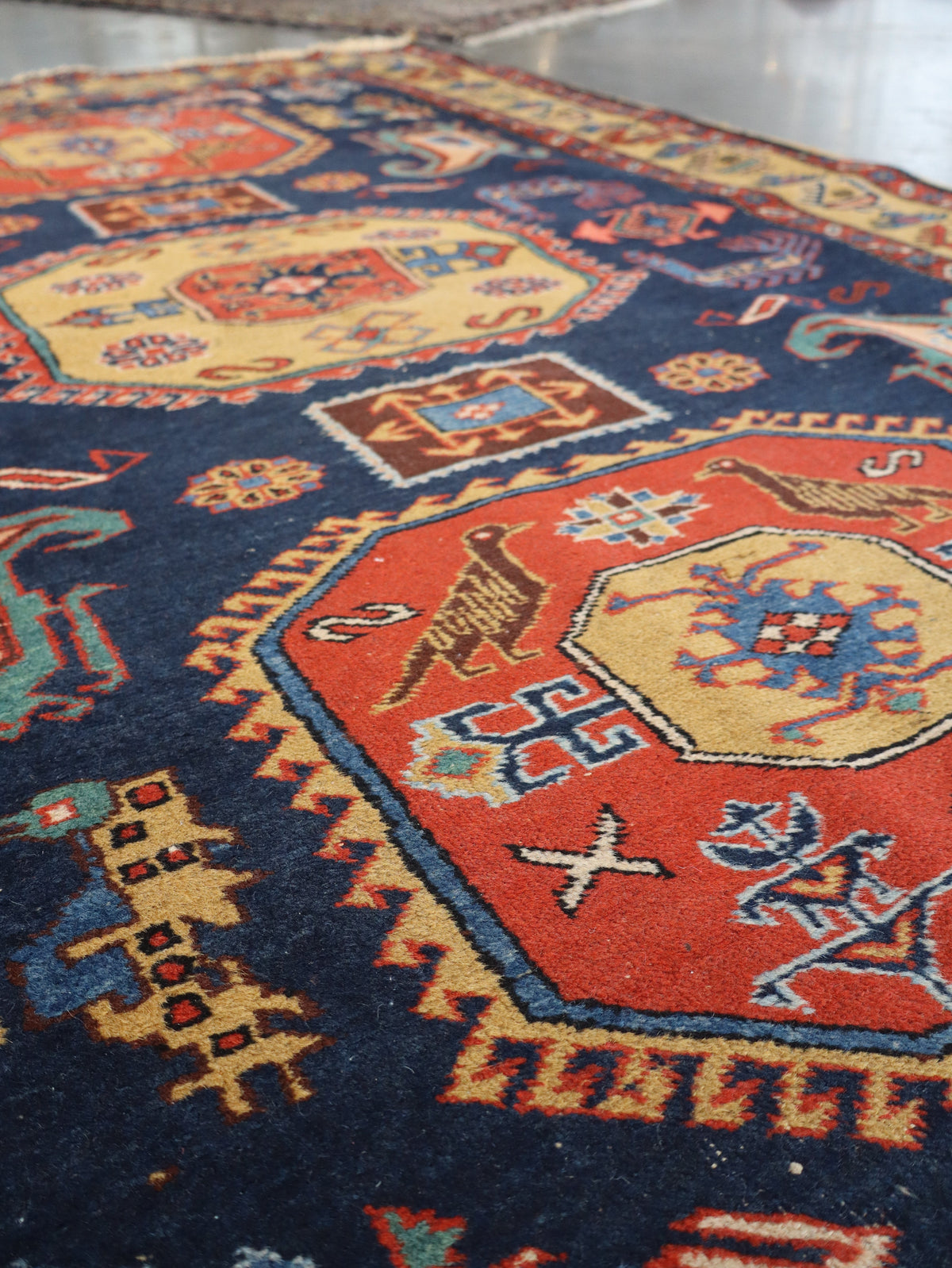 Persian Meshkin Rug | 4' 7"x 6' 9"