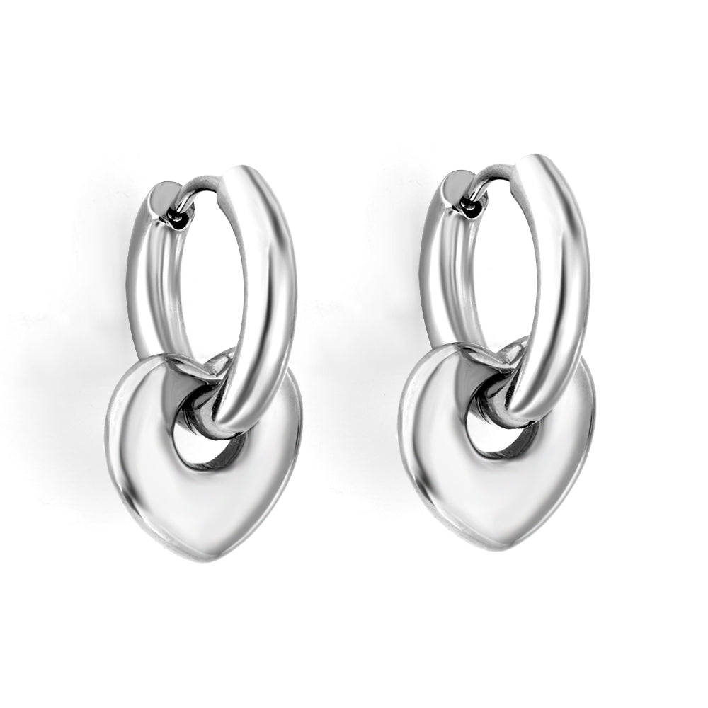 Boucles d'oreilles Charmes Cœurs Entrelacés