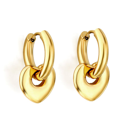 Boucles d'oreilles Charmes Cœurs Entrelacés