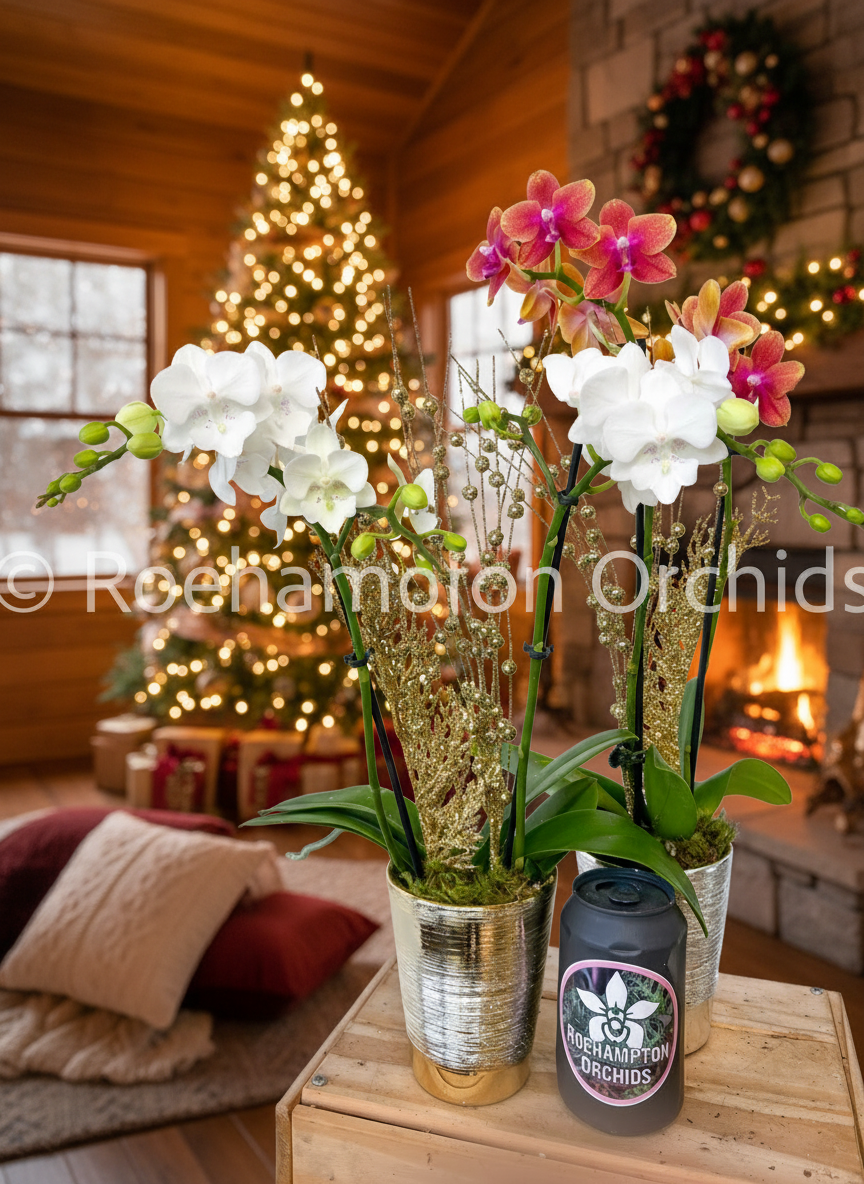 Orchidée de Noël enchantée
