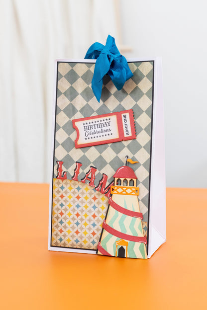 Tampon et matrice Vintage Carnival - Ticket Fun