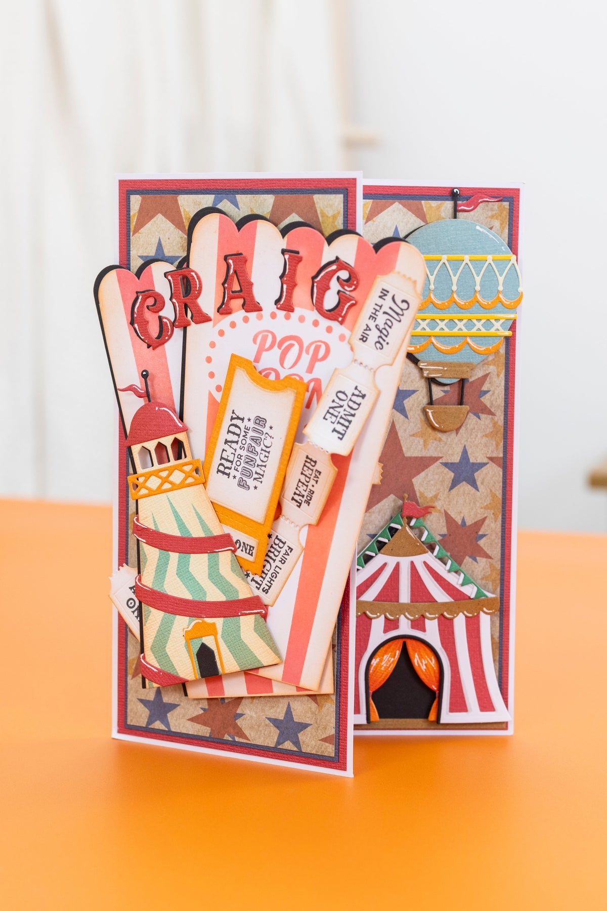 Tampon et matrice Vintage Carnival - Ticket Fun