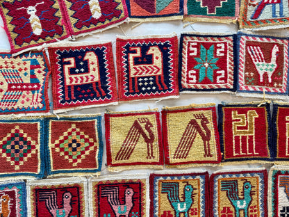 Wool Kilim Coasters 4" x 4"