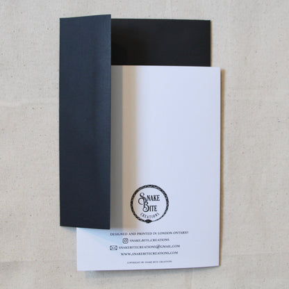 B/W Anatomical Heart Card