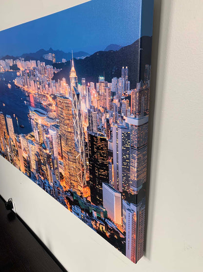 Canvas Print-Hong Kong-Skyline-Wall Art