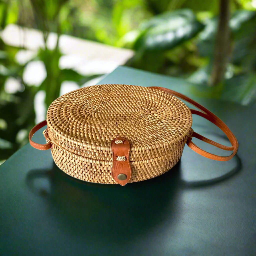 Sac ovale en rotin - Naturel