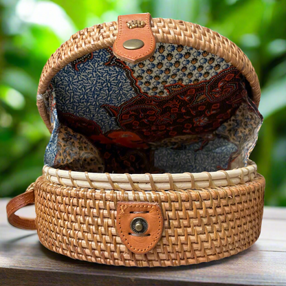Sac ovale en rotin - Naturel
