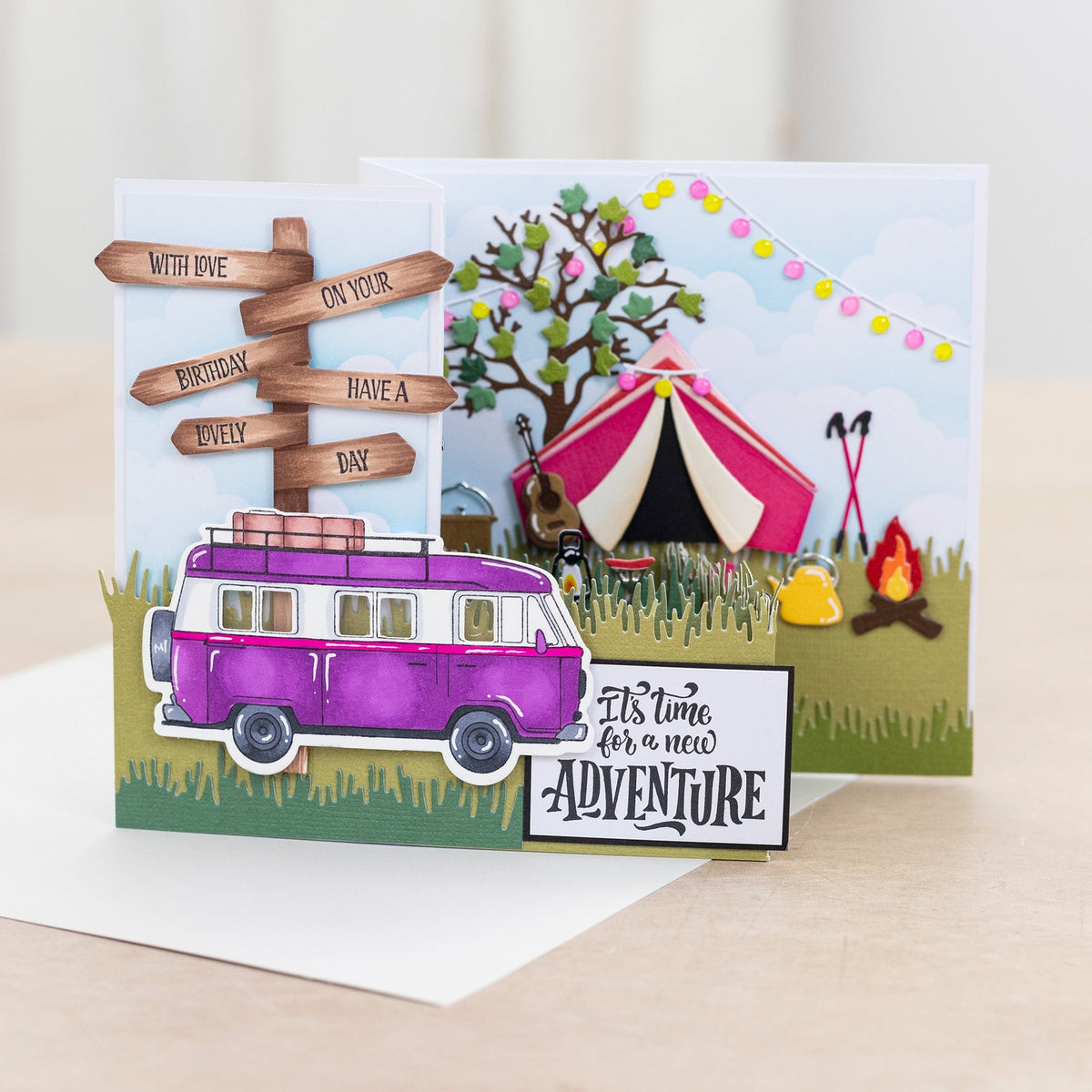 Crafters Companion The Great Outdoors Stamp & Die Set - Wander Lust