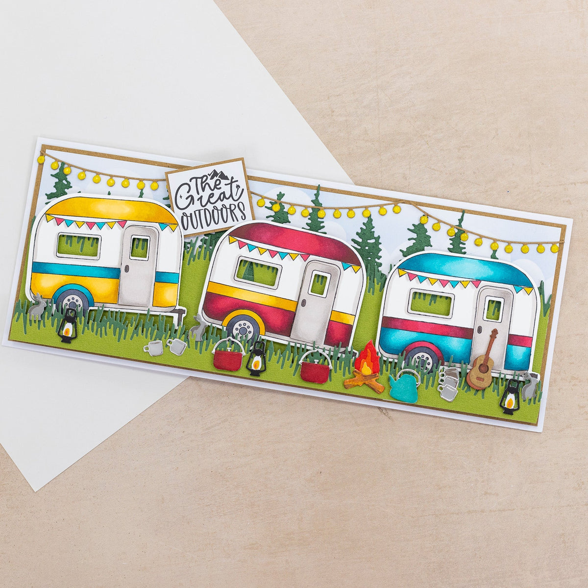 Crafters Companion The Great Outdoors Metal Die Edge’able - Alpine Charm