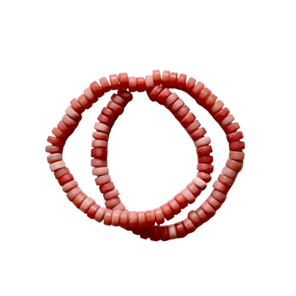 Bracelet double rang de perles de verre