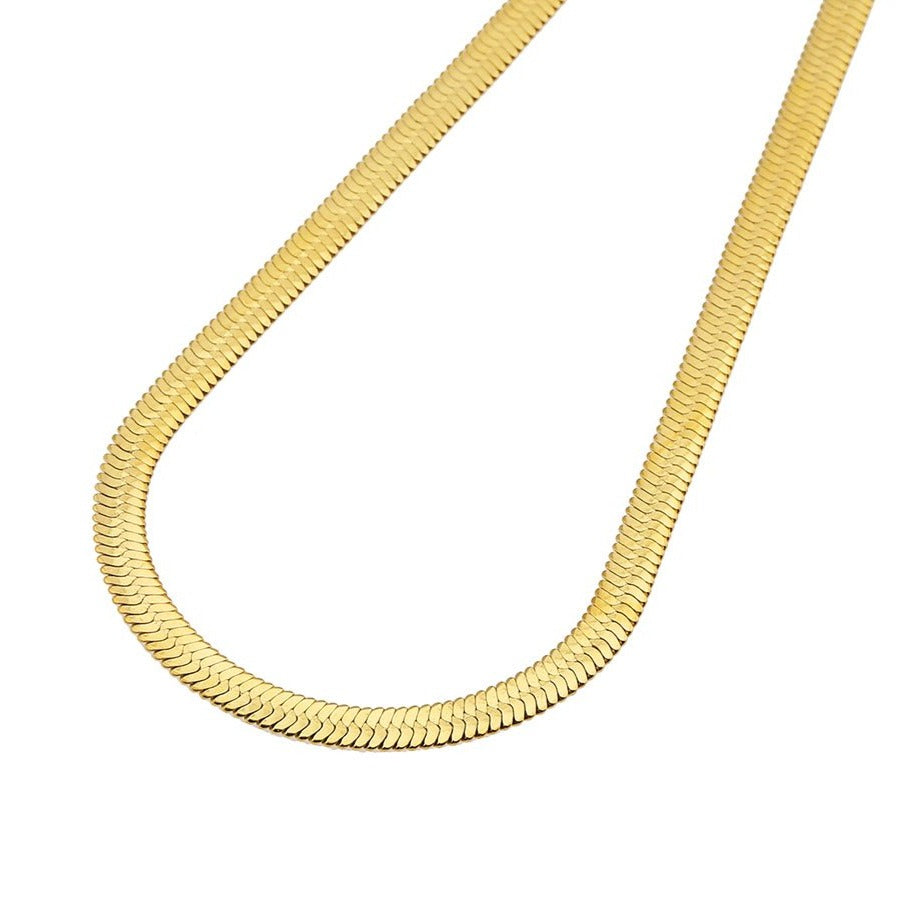Collier chaîne texturé peau de serpent ISABELLA