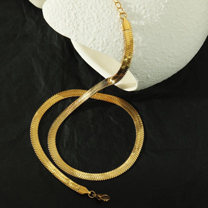 Collier chaîne texturé peau de serpent ISABELLA