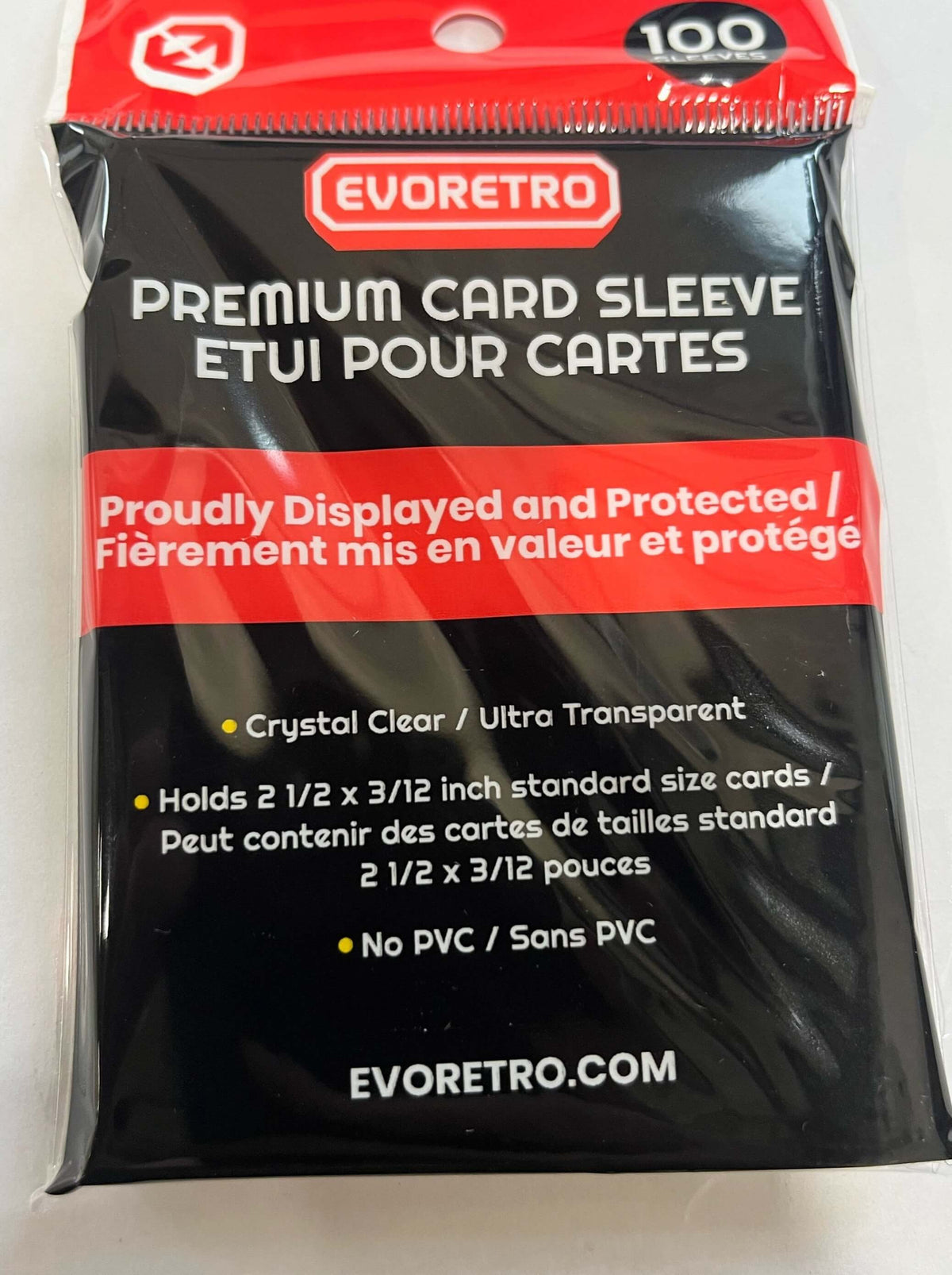 Protège-cartes EVORETRO pour cartes Pokémon ou sportives (Penny Sleeves)