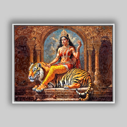 Wall Art -Parvati Canvas Print -Indian Art