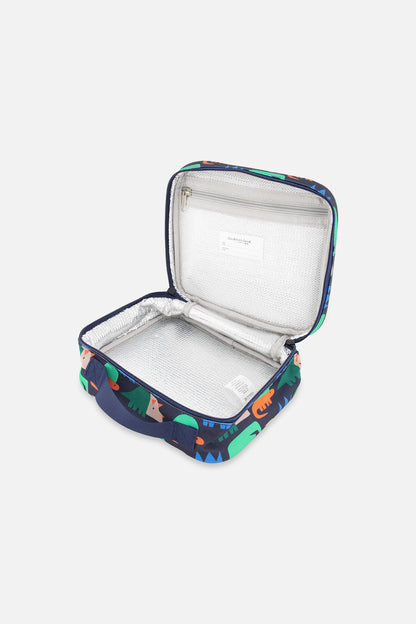 Snack Box Blue Dinosaur Print