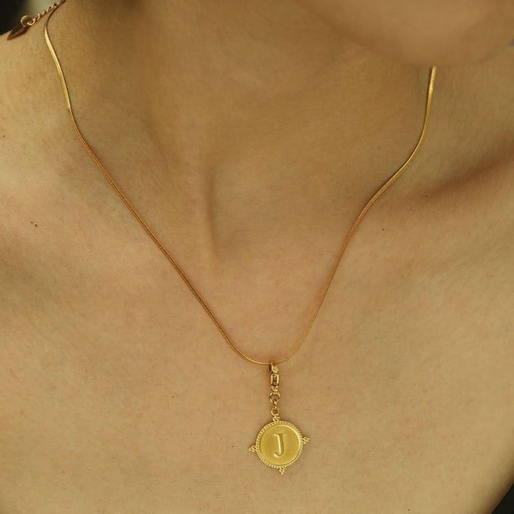Gold Ornate Alphabet Letter Charms (A–Z) for Necklaces & Bracelets