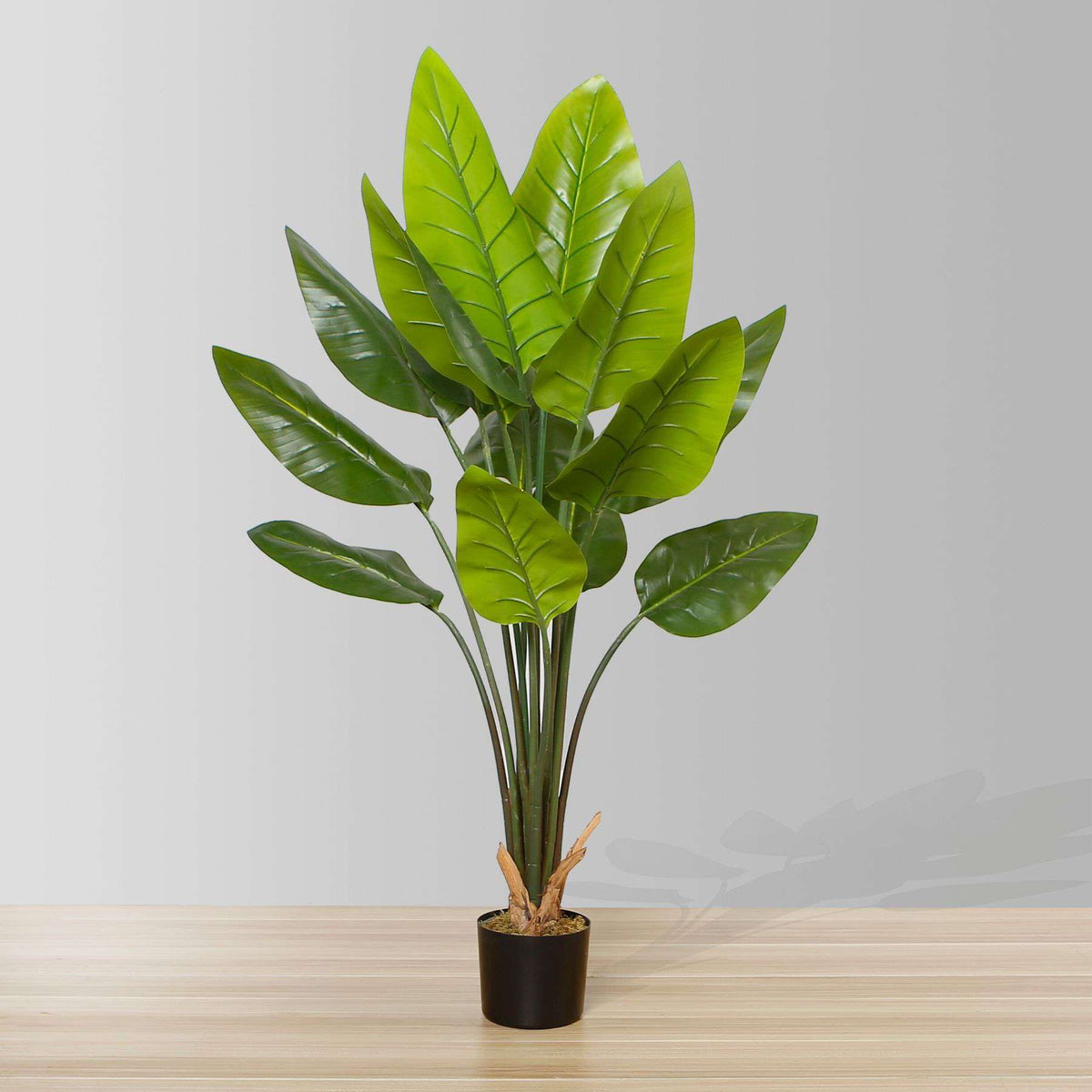 Javi Plante Artificielle en Pot avec Feuilles de Spathiphyllum 130 cm