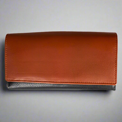 JBG International Women's Trifold RFID Leather Wallet