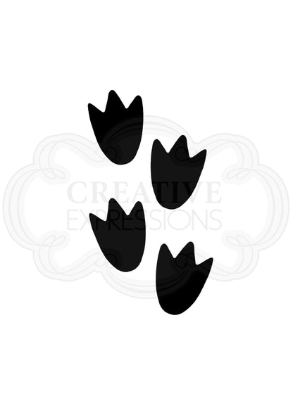 Woodware Clear Singles Festive Fuzzies - Tampon Mini-Pattes de Pingouin 6,6 cm x 4,3 cm