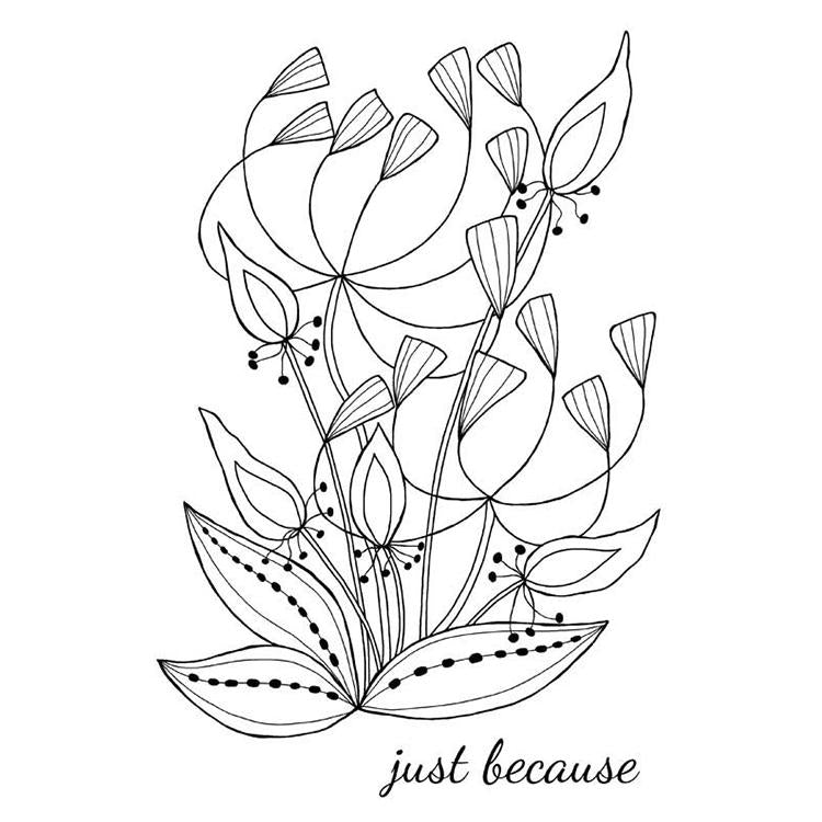 Woodware Clear Singles Bold Blooms - Bruyère